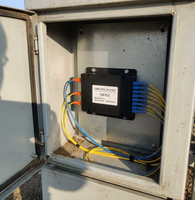 Splitter PLC Outdoor SC APC SC UPC 1x4 1x8 1x16 Tipe Kotak ABS 0.9mm Single Mode G657A1 FTTH GPON OLT ONU Peralatan Optik