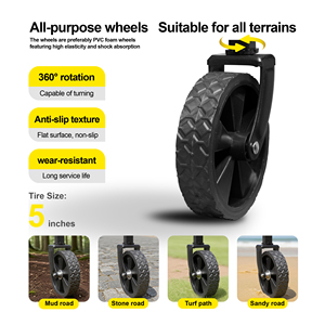 Draagbare <span class=keywords><strong>trolley</strong></span> met premium inklapbare 360° wielen ° Draaibare wielen carbonstalen bagagekar voor industrieel gebruik - Product Image 5