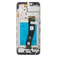 Pantalla TFT completa de 6,0 pulgadas con marco para A02s A025G Black Service Pack