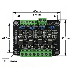 Módulo <span class=keywords><strong>MOSFET</strong></span> de 4 Canales de Alta Velocidad, Placa de Control de Amplificación de Señal Aislada con Optoacoplador para PLC y Microcontroladores - Product Image 3