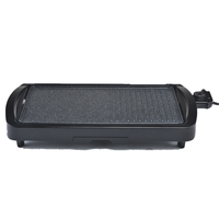 Grille antiadhésive de table en silicone, sans fumée, avec bouton de température, plateau intégré, détachable, lavable au lave-vaisselle