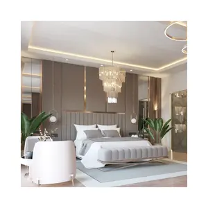Customized comfort inn new modern high quality FF&E Project hotel bed room furniture set Queen Bedroom