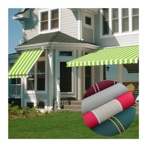Tissu d'auvent extérieur à prix abordable, tissu enduit 600D en polyester <span class=keywords><strong>pour</strong></span> auvents rétractables - Product Image 1