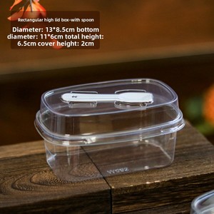 Transparent Mousse Cake Pudding <strong>Boxes</strong> Tiramisu Takeaway <strong>Boxes</strong> Wholesale Disposable <strong>Desserts</strong> Containers Packaging with Spoon - Product Image 3