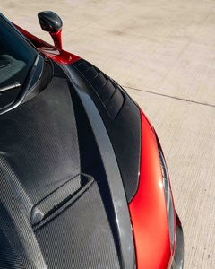 ฝากระโปรงคาร์บอนไฟเบอร์สำหรับ McLaren 720s รุ่น CT-style พร้อมแผ่นกันกระแทกฝากระโปรง - Product Image 4
