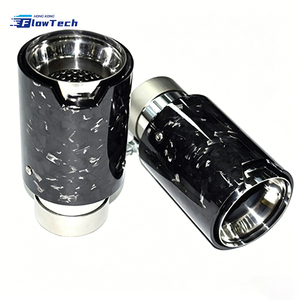 ปลายท่อไอเสียคาร์บอนไฟเบอร์ทนความร้อนสูง พร้อมโครงสร้างคาร์บอนฟอร์จ สำหรับอัพเกรดท่อไอเสียรถยนต์แบบยูนิเวอร์แซล - Product Image 2