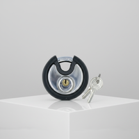 Serrure à disque en acier inoxydable 304 de type lune spéciale recouverte de caoutchouc étanche de 70mm pour porte personnalisable