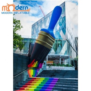 Sculptures géantes gonflables en forme de <span class=keywords><strong>ballon</strong></span> avec poignée, en tissu Oxford 210D, taille 5m, avec pompe à air électrique et impression numérique - Product Image 4