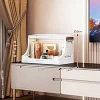 Armoire de rangement pliable multi-niveaux moderne pour salon et chambre à coucher, organiseur de vêtements en plastique sans installation