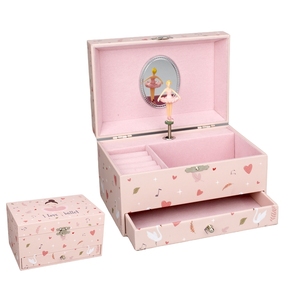 La Doyee Swan Lake Song Boîte à musique ballerine rotative pour enfants - Product Image 1