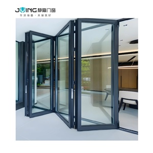 Nhôm bi-gấp Patio cửa tùy chỉnh gấp phân vùng kính cho ban công căn hộ chống UV có thể gập lại tính năng vật liệu hợp kim bền - Product Image 4