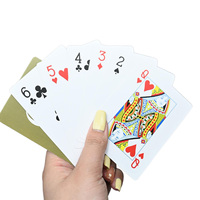 Impression de cartes à jouer classiques écologiques durables en papier recyclable de luxe 54 cartes à jouer avec logo personnalisé sur le devant et le dos