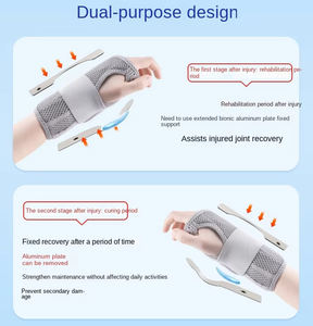 دعامة معصم ضغط جيدة التهوية لالتهاب المفاصل والكيس العقدة والنفق الرسغي قابل للتعديل للرياضة واللياقة البدنية دعامة دعم المعصم - Product Image 4