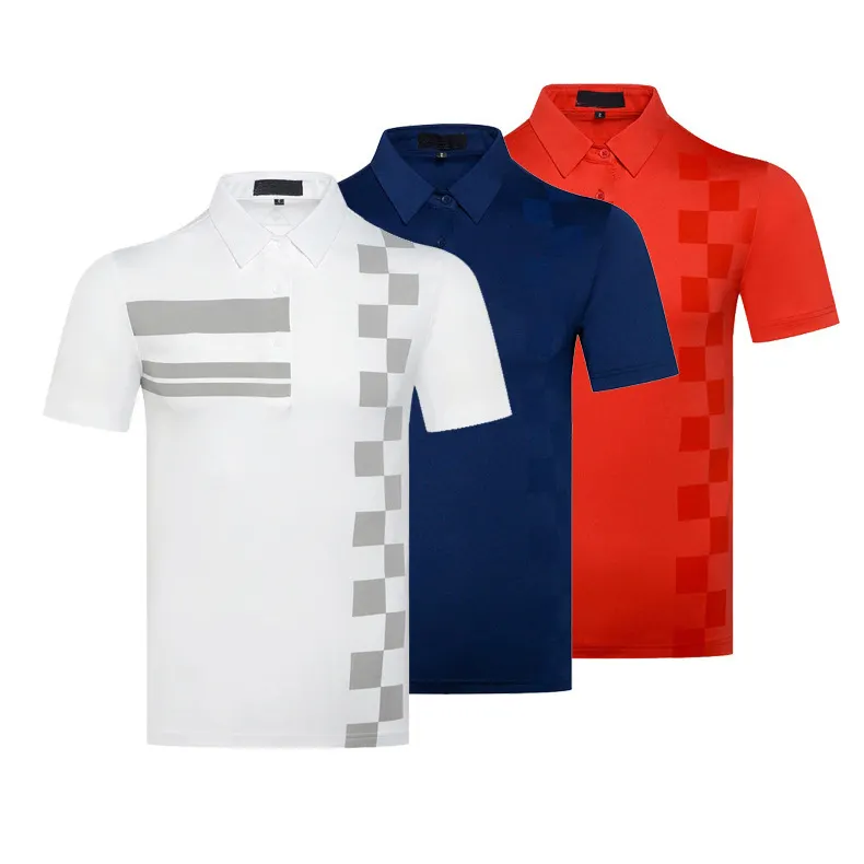 summer new golf Jersey Golf men's short sleeve customized Fashion outdoor leisure polo shirt