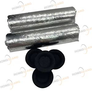 Hongqiang Vervaardigt Aluminiumfolie Verpakking Wierooktabletten Zwarte Shisha Waterpijp Houtskool