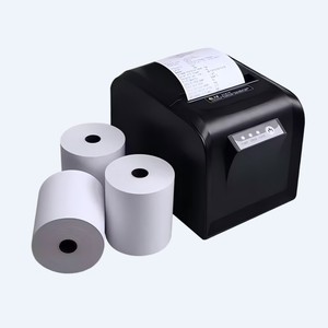 80x80 <strong>3</strong> 1/8" X 230' Single Layer Thermal Cash Register Paper <strong>Rolls</strong> POS Systems - Product Image 5