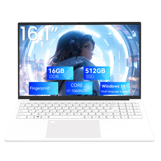 Factory Wholesale New OEM 16.1" Intel Core I7 Quad Core 1.2GHz Business Laptop Windows 11 16GB RAM 512GB SSD IPS Display 16:10