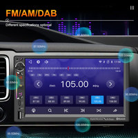 7 pouces système Linux 2 Din lecteur multimédia de voiture universel Youtube musique MP5 sans fil Carplay Android Auto autoradio GPS