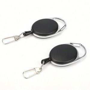 Fancy Carabiner Retractable Badge Reel Clip Oval Medical Funny Heavy Duty Character Badge Keychain Holder with <b>Snap</b> <b>Hook</b> - Product Image 6