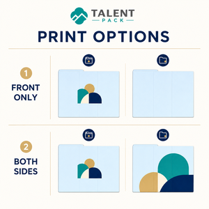 Dossier de présentation en papier mat imprimé sur mesure avec poche, logo et vernis sélectif UV pour documents de bureau - Product Image 4