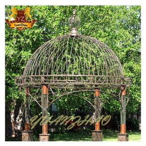 Vente en gros de pavillon de jardin extérieur rond en <span class=keywords><strong>fer</strong></span> <span class=keywords><strong>forgé</strong></span> de grande taille pour la décoration de mariage - Product Image 6