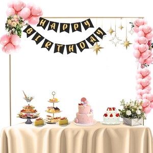 Suporte de Arco de Mesa Ajustável em Metal com Tubo Fino para Kit de Arco de Balões para Aniversário e Casamento - Product Image 5