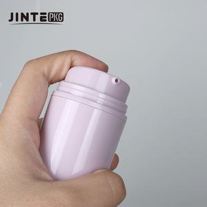 Custom 50ml 100ml PP Airless Bottle Lotion Pump <strong>Spray</strong> Pump <strong>Pink</strong> Grey Round Bottom Cosmetic Plastic Dispensing Container - Product Image 3