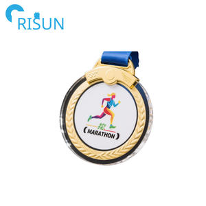 Medalla de acrílico transparente al por mayor 1st 2nd 3rd, medallas personalizadas de fútbol, baloncesto, correr, natación, Medalla acrílica - Product Image 5