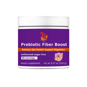Suplementos Herbales Naturales Personalizados con Fibra Dietética, Fructooligosacáridos, Alivia el Estreñimiento, Hinchazón, Fibra Prebiótica - Product Image 1