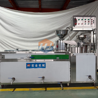 Machine industrielle commerciale de fabrication de tofu, de lait de soja et de tofu, avec composants PLC, 380V 75KW, garantie 1 an