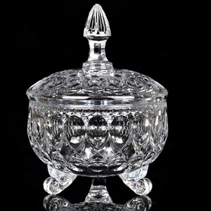 Boîte à bonbons européenne en cristal transparent, pour mariage, <span class=keywords><strong>sucrier</strong></span> en verre de cristal - Product Image 3