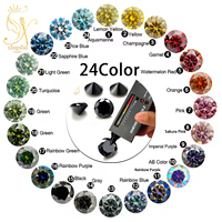Testeur de diamant de passe en gros VVS blanc D couleur diamant simulé avec certificat GRA pierre de Moissanite en vrac de coupe ovale