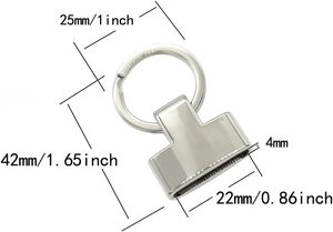 Pcs Key Fob Hardware <b>Keychain</b> <b>Wristlet</b> Clasp With Key Ring Strap End Fasteners For <b>Keychain</b> Strap DIY Crafts Silver - Product Image 4