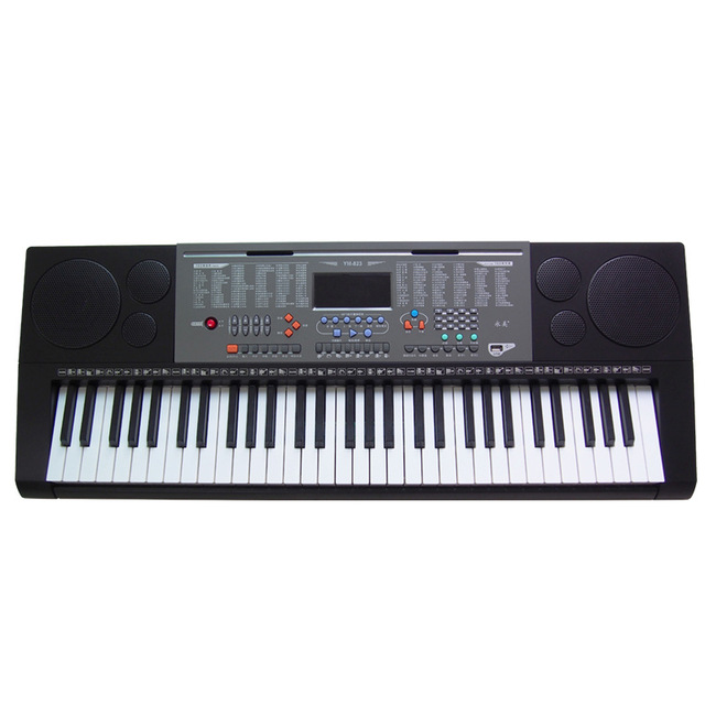 YM-823 61-Key Digital Keyboard for Adults and Kids Portable USB U Disk Playback Piano Kids' Learning Tool