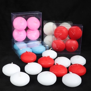 Vente en gros de bougies flottantes dans l'eau, bougies rondes pour fête de mariage, piscine, baignoire, dîner - Product Image 3