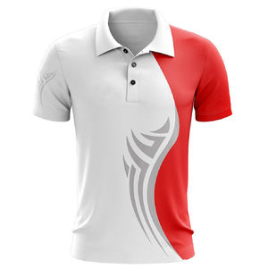 Chemises polo pour hommes avec logo personnalisé imprimé, sublimation, qualité supérieure, vêtements décontractés, vêtements d'été, chemises polo sublimées - Product Image 1