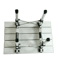 Onwaysports Table de camping pliante portable avec cadre en aluminium Petite table pliante d'extérieur