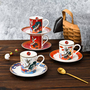 Роскошный Золотой декор фарфоровый набор для кофе и чая керамический чайник и Набор чашек - Product Image 1