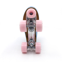 Patins à roulettes d'extérieur professionnels classiques en cuir et maille réglables pour adultes et enfants, roues en PVC 4 plis, roulements ABEC-7, vente en gros