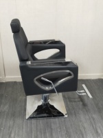 2024 chaises de style antique hydrauliques en gros pour la réception de salon de beauté sièges inclinables noirs salon de coiffure en cuir synthétique