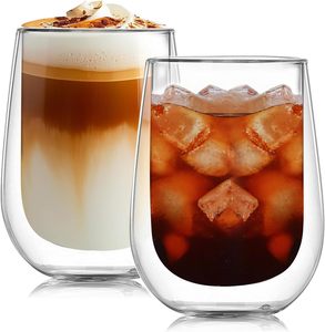 Wholesale Custom High Borosilicate Double Wall Clear <b>Reusable</b> Gift Glass Mug 80/120/200/240/400ml Coffee <b>Cups</b> Push Button Cap - Product Image 1