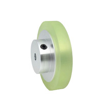 Roue d'encodeur rotatif en polyuréthane circonférence de 200mm/300mm avec support de montage pour la mesure de longueur linéaire