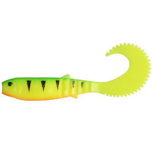 70mm 90mm 110mm cannibale ricurvo pesca coda esche artificiali esche morbide Silicone verme brass Leurre esca Souple - Product Image 1