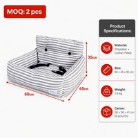Siège auto pour chat et chien avec logo personnalisé et bandes de transport – Vente en gros