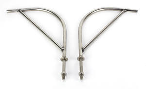 侧面竖琴镜臂兼容VW 2型总线分屏1950-1967不锈钢全抛光 - Product Image 2