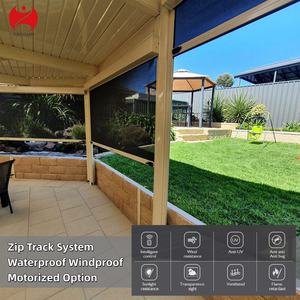 Sistema de Toldo Motorizado con Cremallera, Resistente a la Lluvia y al Viento, Persianas Exteriores para Patio, Balcón, Pérgola - Product Image 2