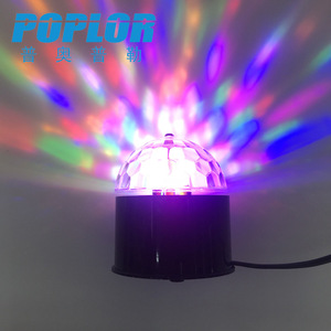 Poplor <b>Led</b> Magic <b>Ball</b> Stage Light With Plug 7 Color Rotating For Home Ktv Bar Party Atmosphere Lighting - Product Image 5