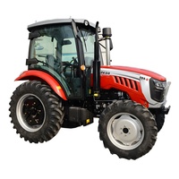 Tracteurs agricoles à roues de 50HP, 60HP, 70HP, 80HP, 90HP, 100HP, modèles performants, avec charrue à neige, machine de labour et disques de labour