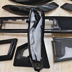 10 stuks Glansrijke Carbon Vervangende Center Console Paneel Interieur Trim Kit voor BMW F10 F15 F20 F30 F32 F36 F40 F80 F85 F86 - Product Image 5