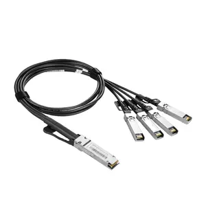 3 ans de garantie 40G QSFP + à 4x10G SFP + câble de dérivation en cuivre à fixation directe Passive